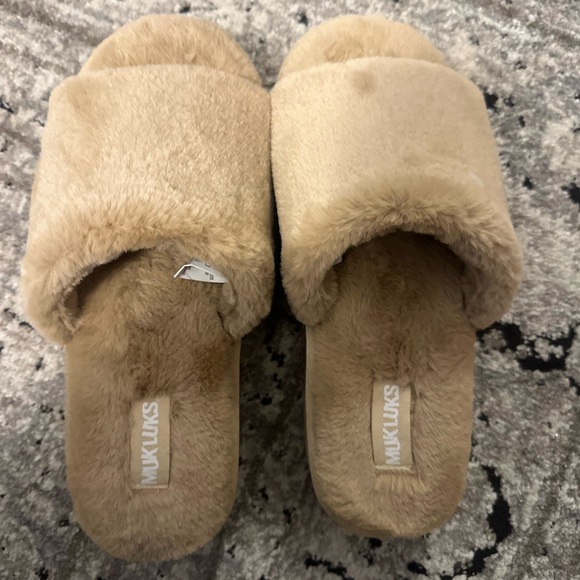Fuzzy Platform Slides - WOMEN'S KIRSTEY SLIDE SLIPPER - Picture 3 of 7